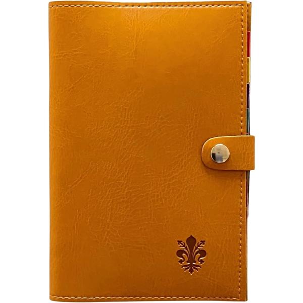 他サイト： お薬手帳カードケース イタリア製 カード8枚収納 スナップとめ 母子手帳ケース お薬手帳カバー 健康保険証 診察券 通院(キャメル)の商品画像