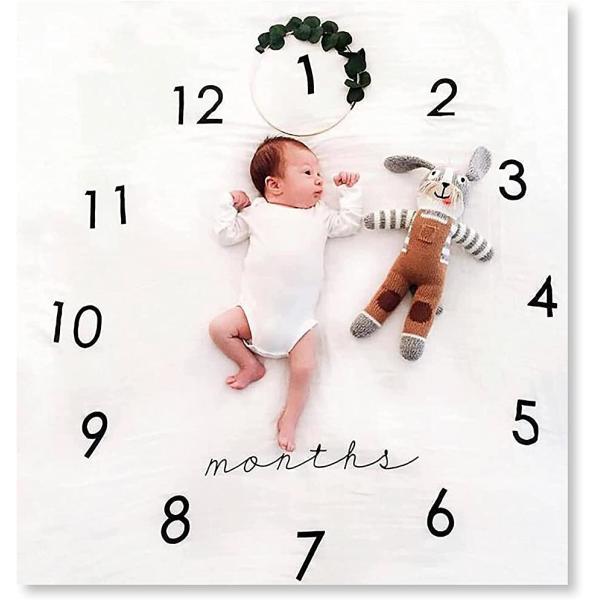 他サイト： ベビー フォトシーツ 月齢フォト マンスリーフォト レターシーツ( シンプル１)の商品画像