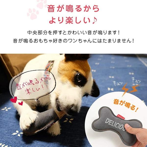 犬用 牛革おもちゃ 音が鳴る 布製 骨型 訳ありセール 格安 99 9 以上の抗菌効果採用 ブーメラン レッド ボーン