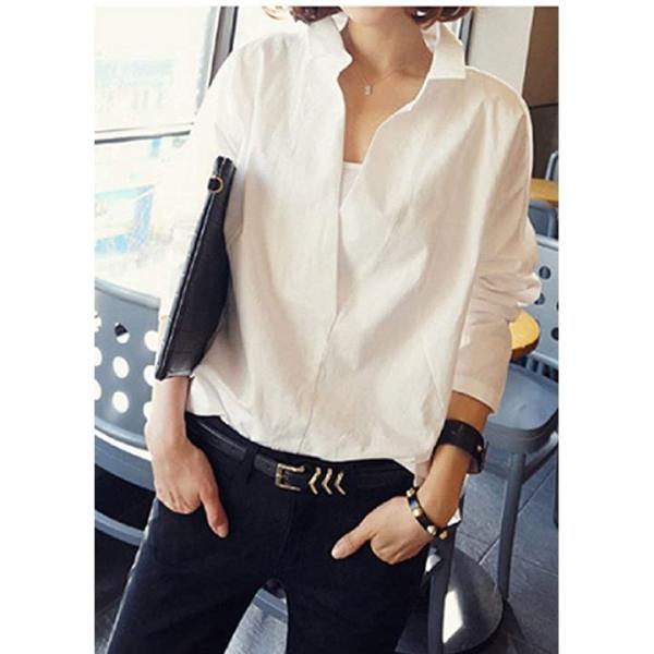 ブラウス レディース 長袖 シャツ シースルー 美人 デイリー 婦人 新作多数 アテム ビジネス 白m 女子会 スマート 首筋 胸元 スクール