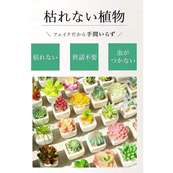ミニ サボテン 3個セット 2 多肉植物 寄せ植え フェイクグリーン リアル 雑貨 インテリア 人工観葉植物 ミニサボテン 最安値挑戦 置物 6個 造花