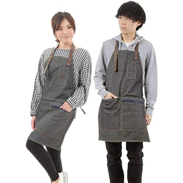 B H Select デニム エプロン メンズ おしゃれ 前掛け ガーデニング q Diy キャンプ ダークブルー Free Pindo Com