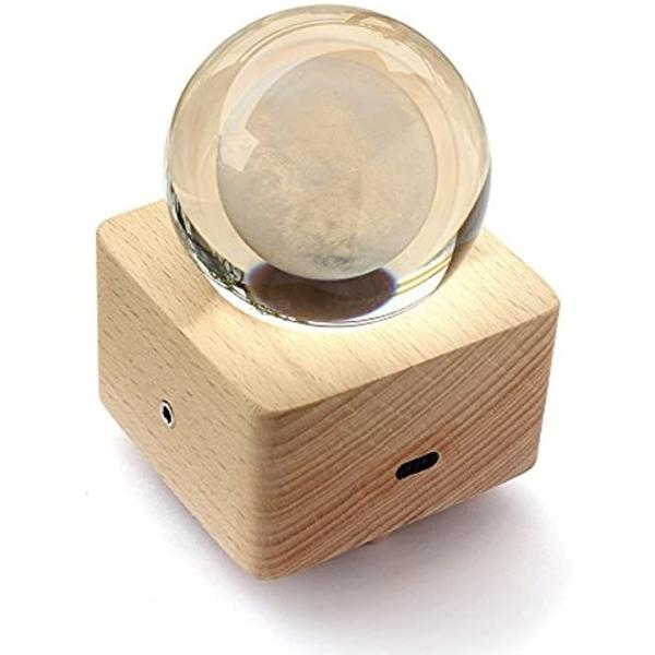 プレゼント センサーライト センサースイッチ装置 間接照明 オルゴール クリスタルボール 木製 Sjq Bth Bluetooth