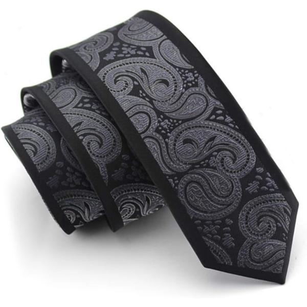 メンズネクタイ スマートネクタイ 細い おしゃれネクタイ 黒 グレー ペイズリー 柄 黒 グレー ペイズリー 柄 5 5cm フリーサイズ 2b86xjdwlw セブンリーフ 通販 Yahoo ショッピング