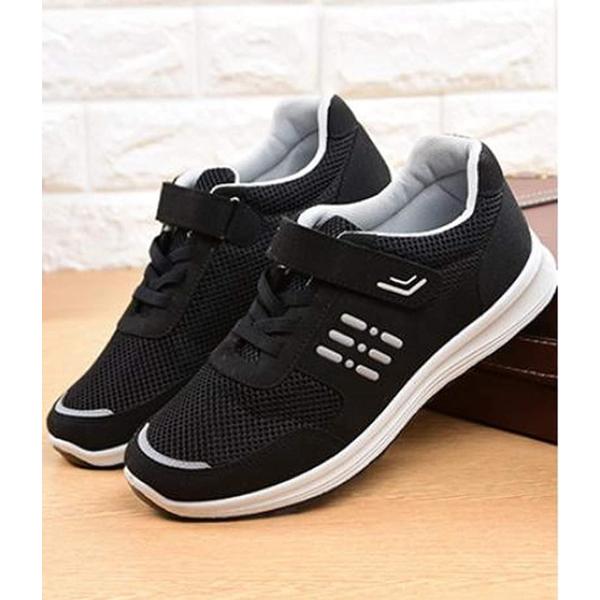 介護シューズ メンズ 倉 シニア スニーカー マジックテープ 軽量 柔軟 26cm メッシュ 26 0 Cm ブラック