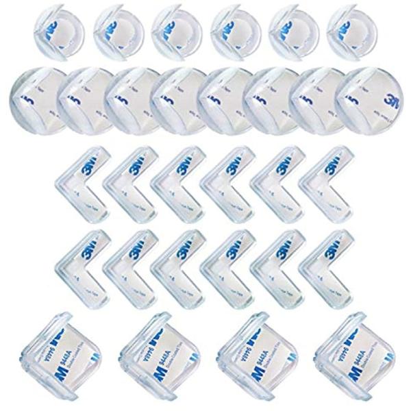 コーナークッション コーナーガード 子供用 30個セット 赤ちゃん 年配 コーナープロテクター ケガ防止 3m