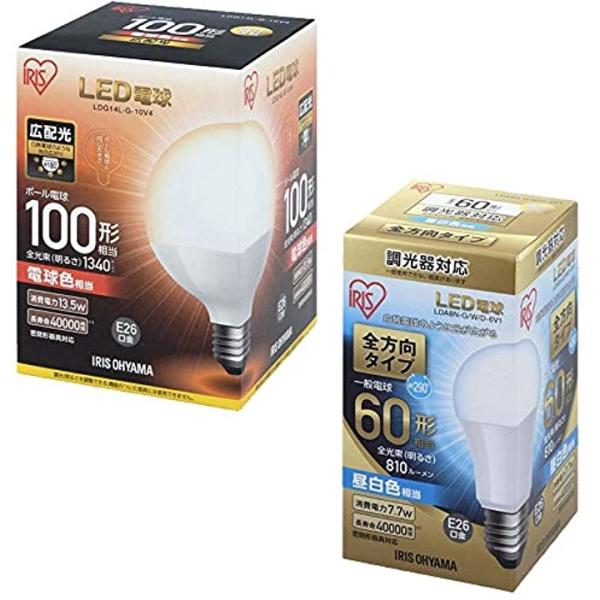 セット販売 Led電球 口金直径26mm 60w形相当 人気 おすすめ 昼白色 調光器対応 全方向タイプ 2 60w Ledボール球