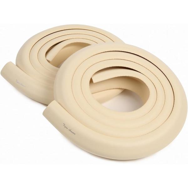 他サイト： コーナークッション セット 柱 テーブル 家具 角 赤ちゃん ご年配 ケガ防止 L型( アイボリー（厚手）,  2メートル (x 2))の商品画像