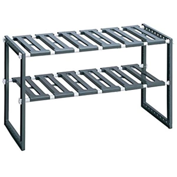 Belca シンク下フリーラック 売れ筋 伸縮タイプ リサイクル原料 グレー Vg Ex