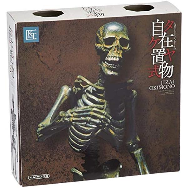 タケヤ式自在置物 高品質新品 骸骨 鉄錆地調 約150mm Abs 塗装済み可動フィギュア Dec ゴールド Pvc製 Kt 005