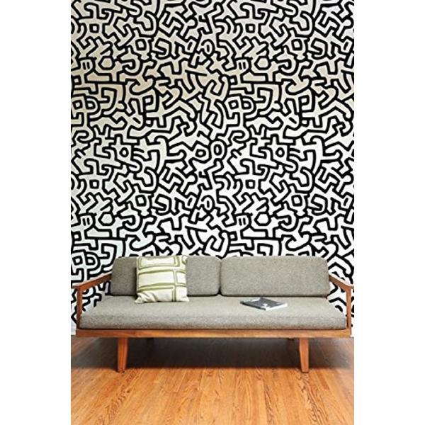 格安 貼ってはがせるパターン壁紙 キース へリング Keith Haring Pattern Bkh 110 Pwt Wall Tiles アメリカ発