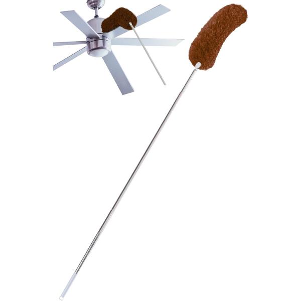 他サイト： ほこり取り ホコリ取り はたき ハンディモップ 伸縮自在 高所清掃 最長 280cm 水洗い可能 茶色( 茶色,  2.8m)の商品画像