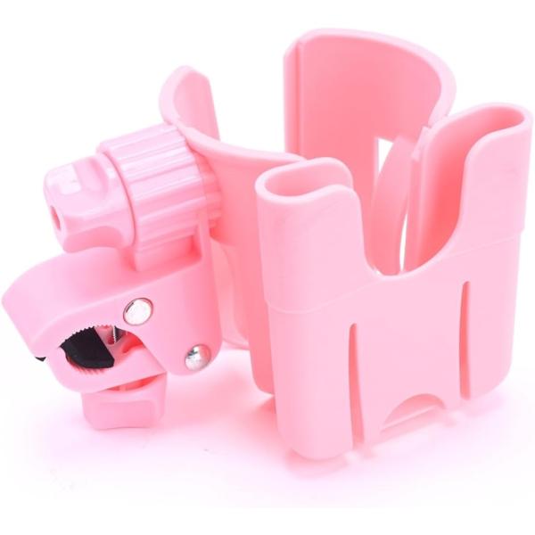 他サイト： ベビーカー用 ドリンクホルダー カップホルダー 携帯ホルダー 哺乳瓶( ピンク)の商品画像