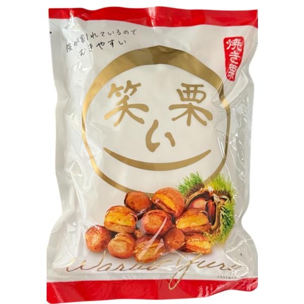 皮が自然に割れた「笑い栗」は、手で簡単にむける食べやすい焼き栗です。香ばしくほっくりと甘い栗本来の味が楽しめ、お子様のおやつや健康的な間食にもおすすめです。保存料不使用で、安心して召し上がっていただけます。名称：焼き栗原材料：栗原産国：中国...