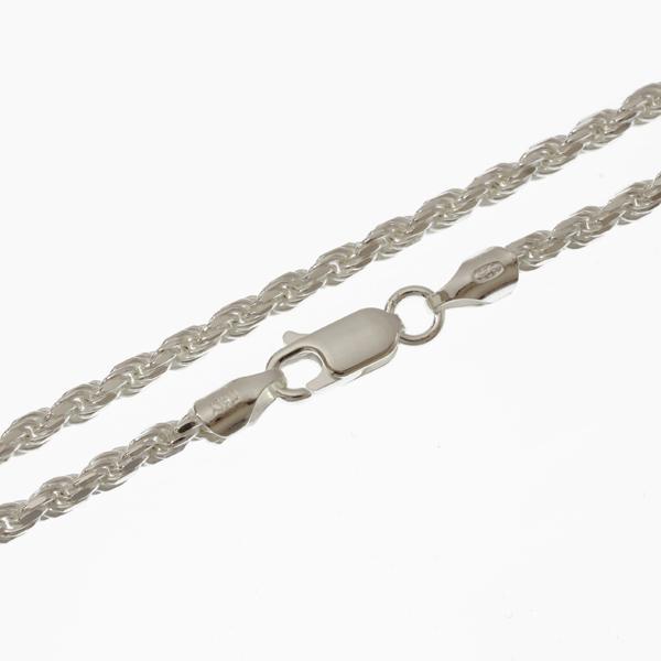 イタリア製 シルバー925 ロープチェーン1.2mm 45cm 3本入り RP-27-45