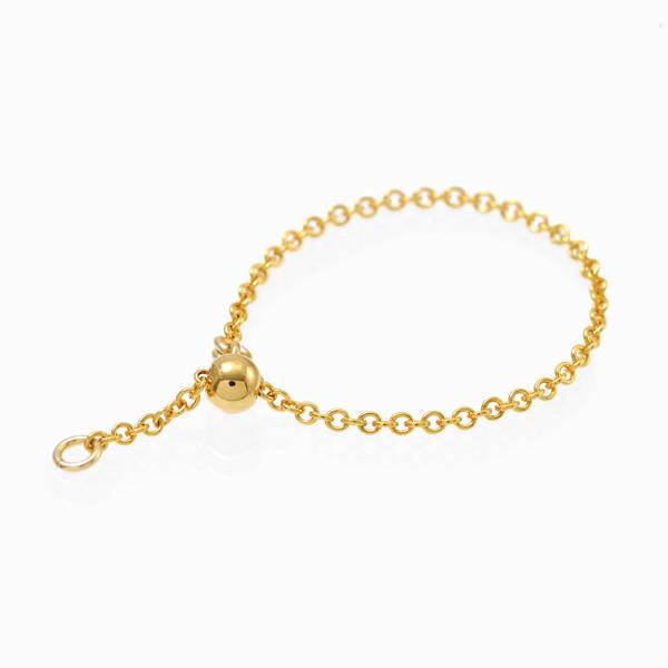 14KGF チェーンリング アズキチェーン（フリーサイズ）5個入り