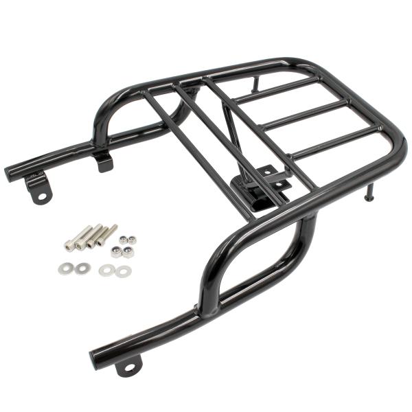 【商品説明】純正キャリアの後方に取り付けるできます。タンデムスペース確保&amp;トップケース装着が可能。かんたんに積載面積を拡張できます。荷物を固定に便利なフックが2ヶ所付き許容積載量：約10kg材質：スチールパイプ重量：約1.8kgカラ...