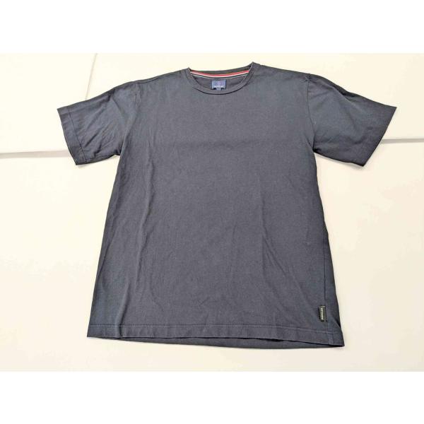 MONCLER モンクレール  クルーネック 半袖 メンズ レディース Tシャツ ウィメンズ カットソー ネイビー トリコロール 無地 中古 本物保証 ブランド Sサイズ