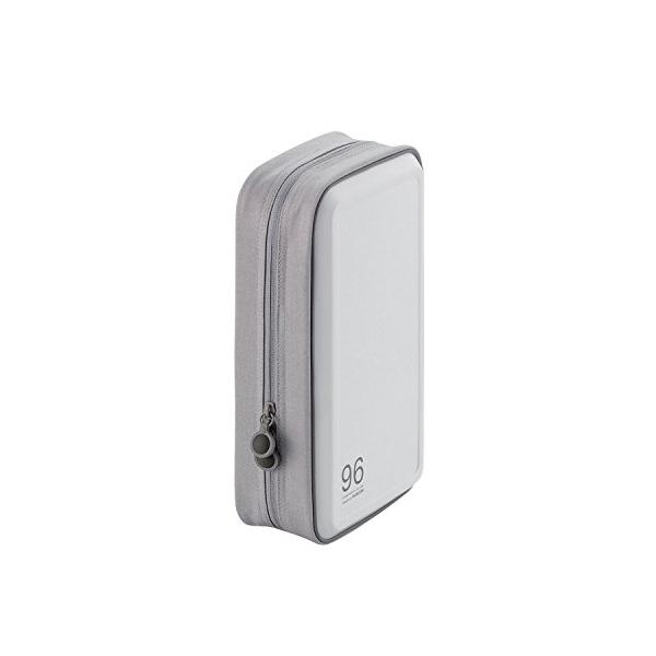 エレコム DVD CDケース セミハード ファスナー付 96枚収納 ホワイト CCD-H96WH