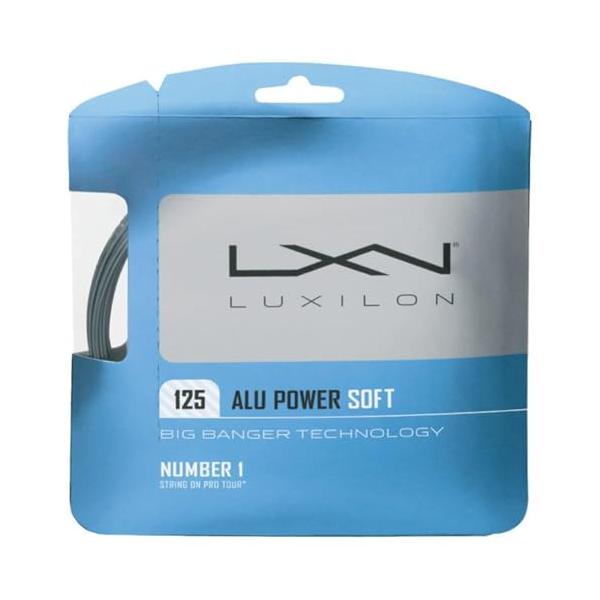 LUXILON(ルキシロン) テニス ストリング ガット ALU POWER 125(アルパワーソフト 125) 単張り シルバー WRZ990
