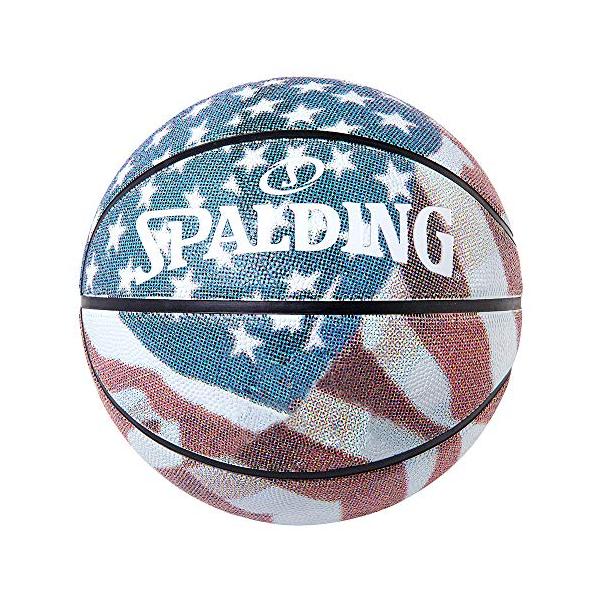 SPALDING(スポルディング) バスケットボール スターズアンドストライプス ラバー 7号球 84-320J バスケ バスケット レッド/ホ