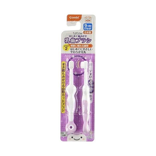 コンビ Combi テテオ teteo はじめて歯みがき 乳歯ブラシ STEP2 (歯の本数の目安:6~8本) 前歯がそろってきたら