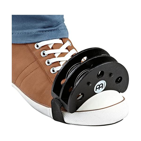 MEINL Percussion マイネル フットパーカッション Foot Tambourine FJS2S-BK 国内正規品 ブラック