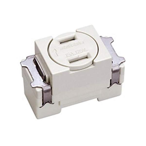 明工社 住宅設備用配線器具 扉付コンセント ML端子 ML1221W