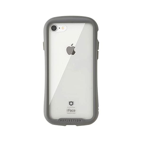他サイト： iFace Reflection iPhone SE(第3世代/第2世代)/8/7 ケース クリア 強化ガラス (グレー)の商品画像