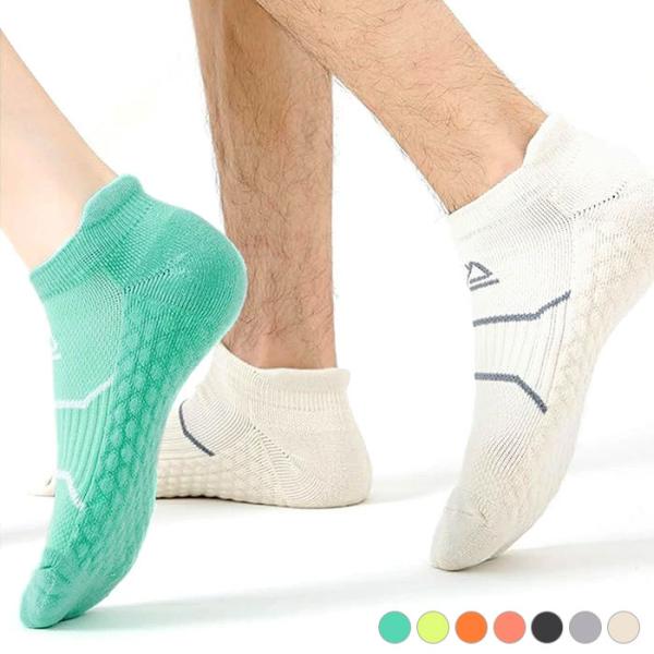 ランニング用ソックス メンズ くるぶし 24.5cm-27cm 厚手 秋冬 男性 3足セット スポーツ サポート設計 通気性 3Dマッサージソール 衝撃吸収 滑り止め
