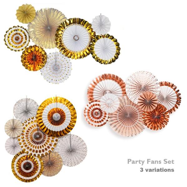 結婚式や誕生日パーティ、イベント等で立体的にデコレーションができる大人気のペーパーファンセットです。サイズやデザインの違う8個をセットベビーシャワーやホームパーティー、お部屋やお店の装飾にも。華やかでおしゃれな空間に早変わり。届いて開けばす...