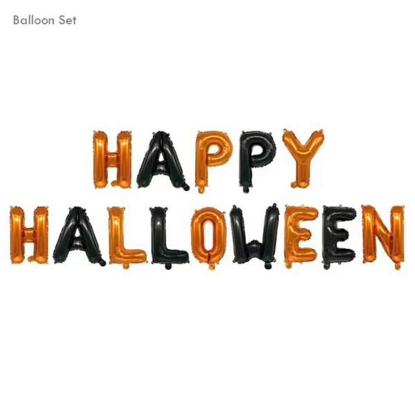 バルーン 文字型バルーン HAPPY HALLOWEEN ハロウィン パーティー デコレーション イベント パーティーグッズ アルファベットバルーン