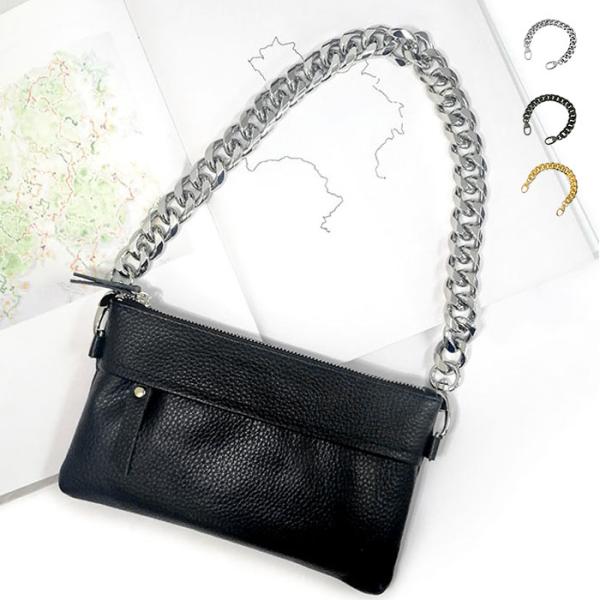 エクステンション チェーンストラップ カラビナ付き 肩掛け バッグ