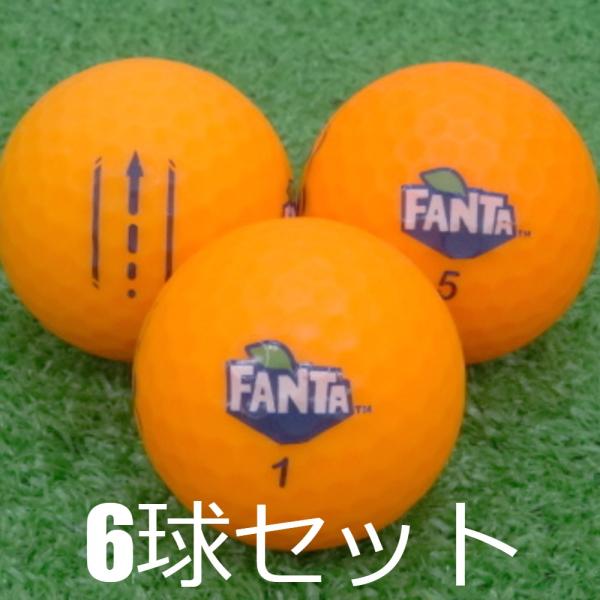 ロストボール ゴルフボール FANTA オレンジ 6球セット 中古 Aランク
