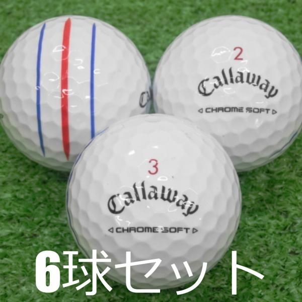 Callaway CHROME SOFT  24球【6球新品】ロストボール Callaway CHROME SOFT 24球【6球新品】ロストボール ロスト