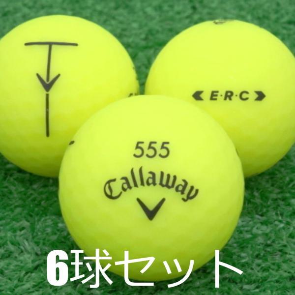 キャロウェイ　E.R.C BOLD イエロー ゴルフボール 新品24個、中古3個 Callaway ロストボール キャロウェイ ERC BOLD イエロー 6球