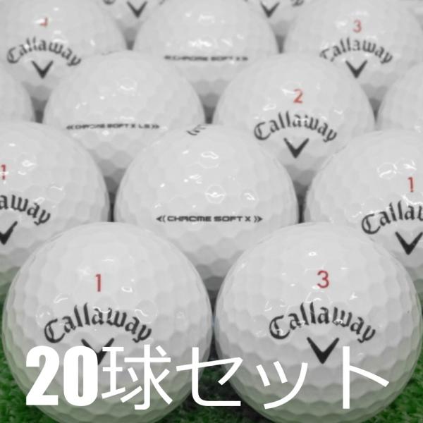 CHROME SOFT ロストボール ゴルフボール Callaway X ホワイト 20