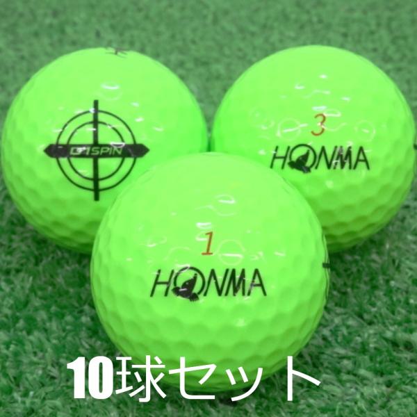 HONMA D1 ロストボール ゴルフボール SPIN グリーン 10球セット 中古 A