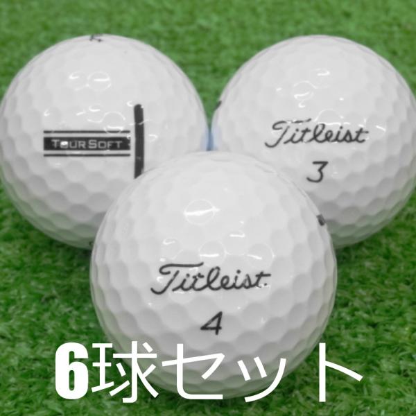 新品に近い　送料込みTitleist TOUR SOFTロストボール24球セット Tour Soft ロストボール ゴルフボール Titleist 2024 TOUR SOFT