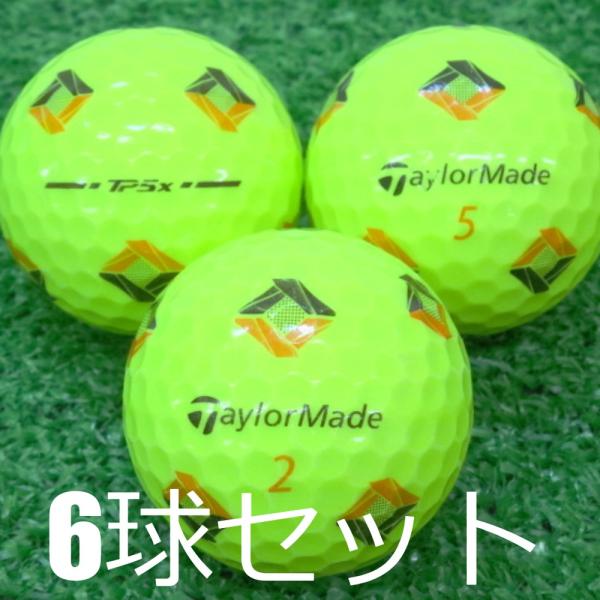 TP5x ロストボール ゴルフボール TaylorMade 2024 pix イエロー 6球