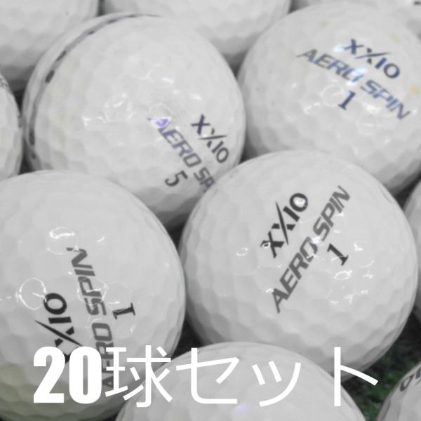 XXIO ロストボール ゴルフボール ダンロップ AERO SPIN 20球セット