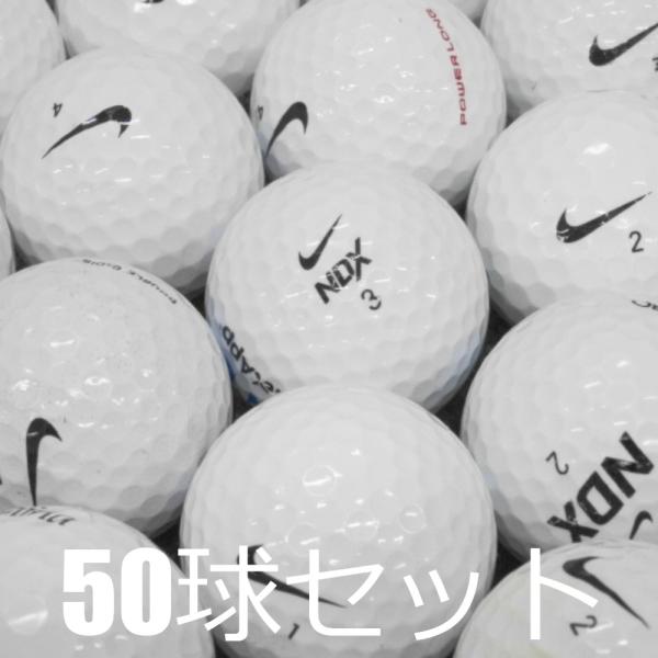 NIKE ナイキ　ゴルフボール　希少 NIKE ロストボール ゴルフボール モデル混合 ホワイト 50球