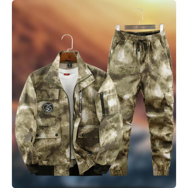 2点セット 迷彩服 上下 サバイバルゲーム サバゲー 装備 メンズ