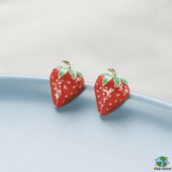 ピアス いちご イチゴ 苺 両耳用 アクセサリー ジュエリー クラブ