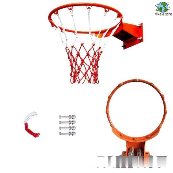 爆買　バスケット ゴール バスケットボールフープ セットリング 固体構造 ダンパー付スプリング 競技専用のかごショックアブソーバーリング付き