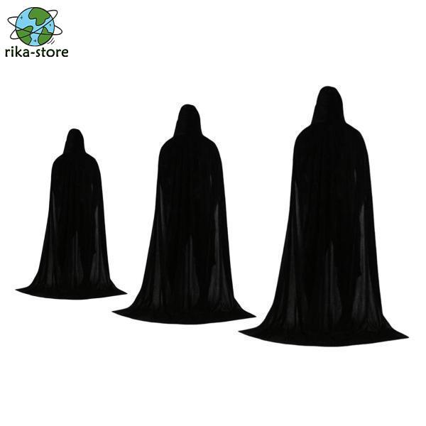 3ピース ハロウィン ケープ コスチューム フード付きマント