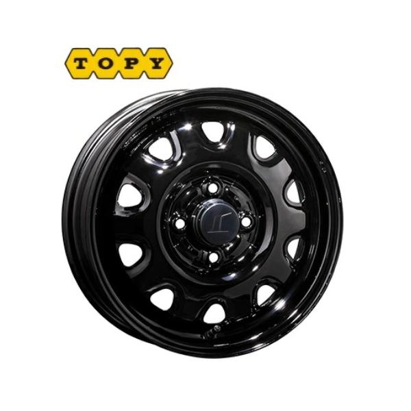 送料無料！】トピー M73 ブラック（スチール） 14×4.5 +45 4/100 新品