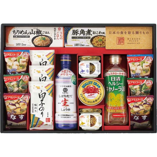 味香門和膳(みかどわぜん) アマノフーズ&キッコーマン和食詰合せ MKD-50B お中元 暑中見舞い 残暑見舞い 贈り物 ギフト 2026年 送料無料