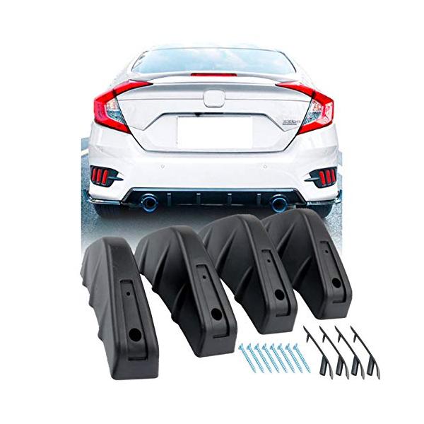 リアディフューザー 車 汎用 4個セット 取り付けネジ付きリアバンパースポイラー エアロ ブラック Buyee Buyee Japanese Proxy Service Buy From Japan Bot Online