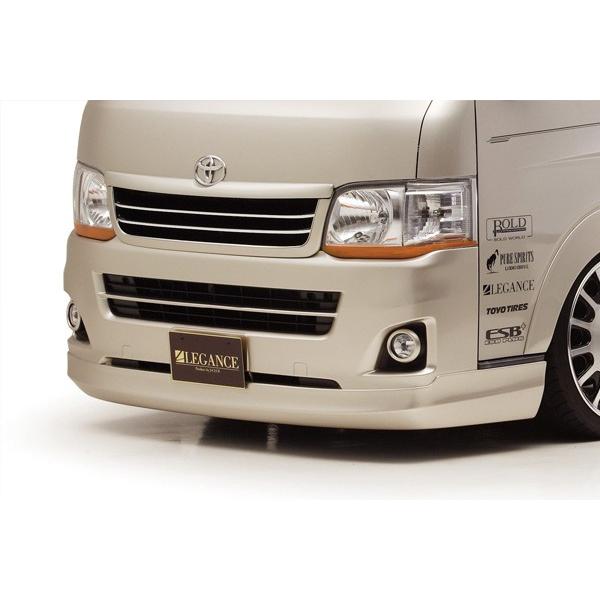 ハイエース200系3型ナロー用レガンスフロントリップスポイラー LEGANCE/レガンス【フロントハーフスポイラー】200系ハイエース3型